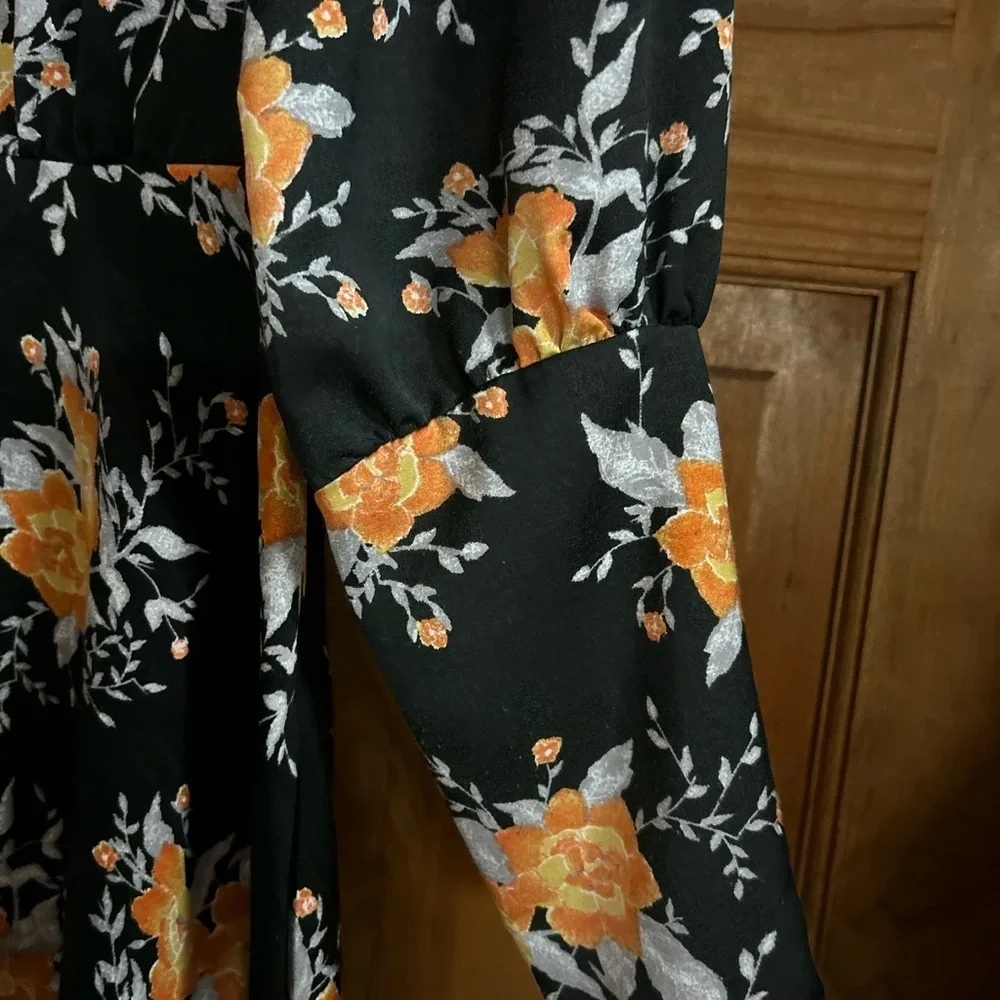 Free People Black Floral Parker Dress - Picture 5 of 9